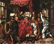 CLEVE, Joos van The Death of the Virgin dfg Spain oil painting artist